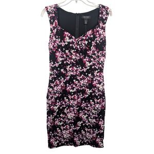 White House Black Market Floral Print Sleeveless Sheath Instant Slimming Dress‎